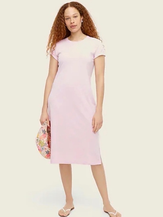 J. Crew Dresses & Skirts - J. Crew midi t-shirt dress in lilac
